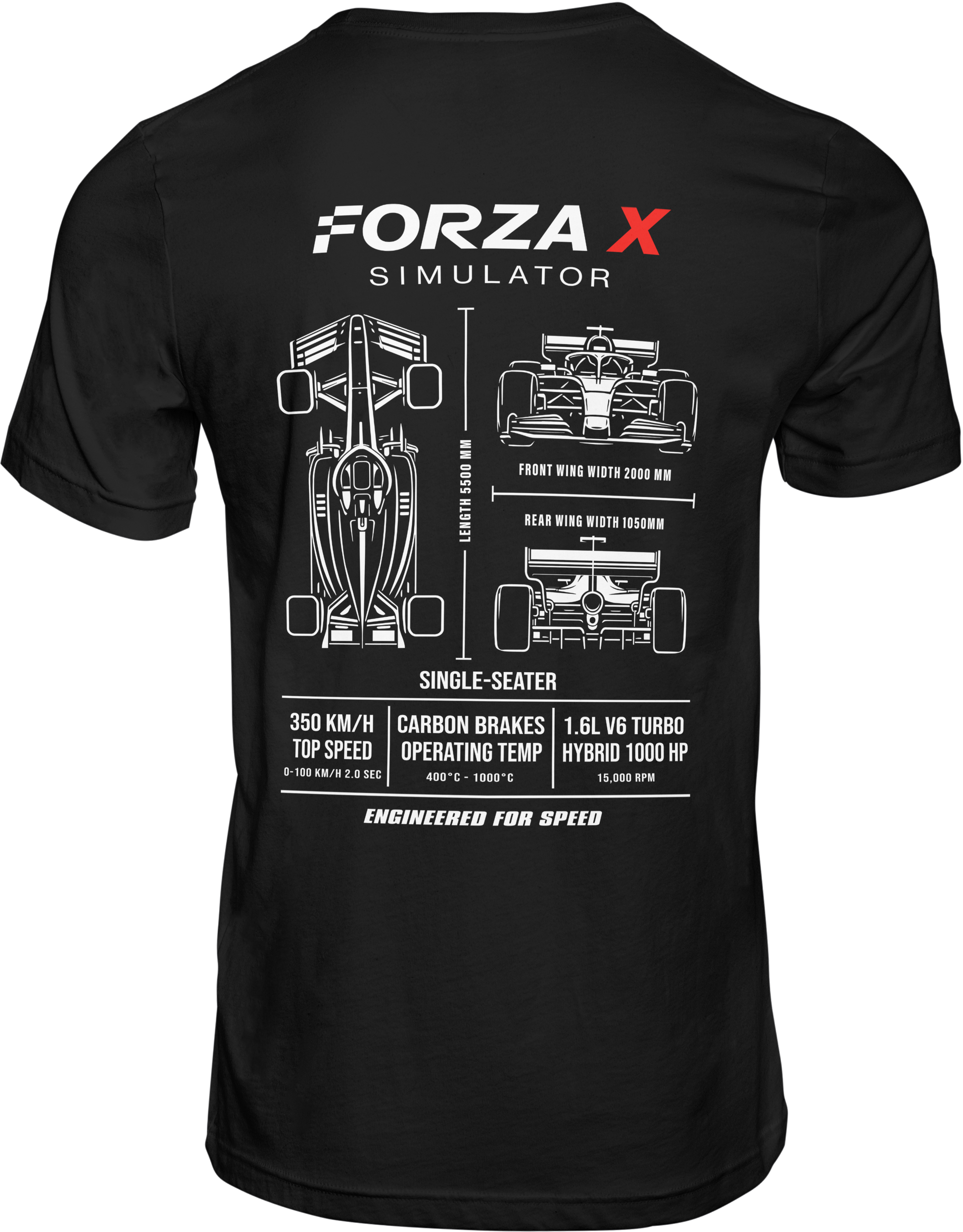 FXS Mono T-Shirt Negro-1