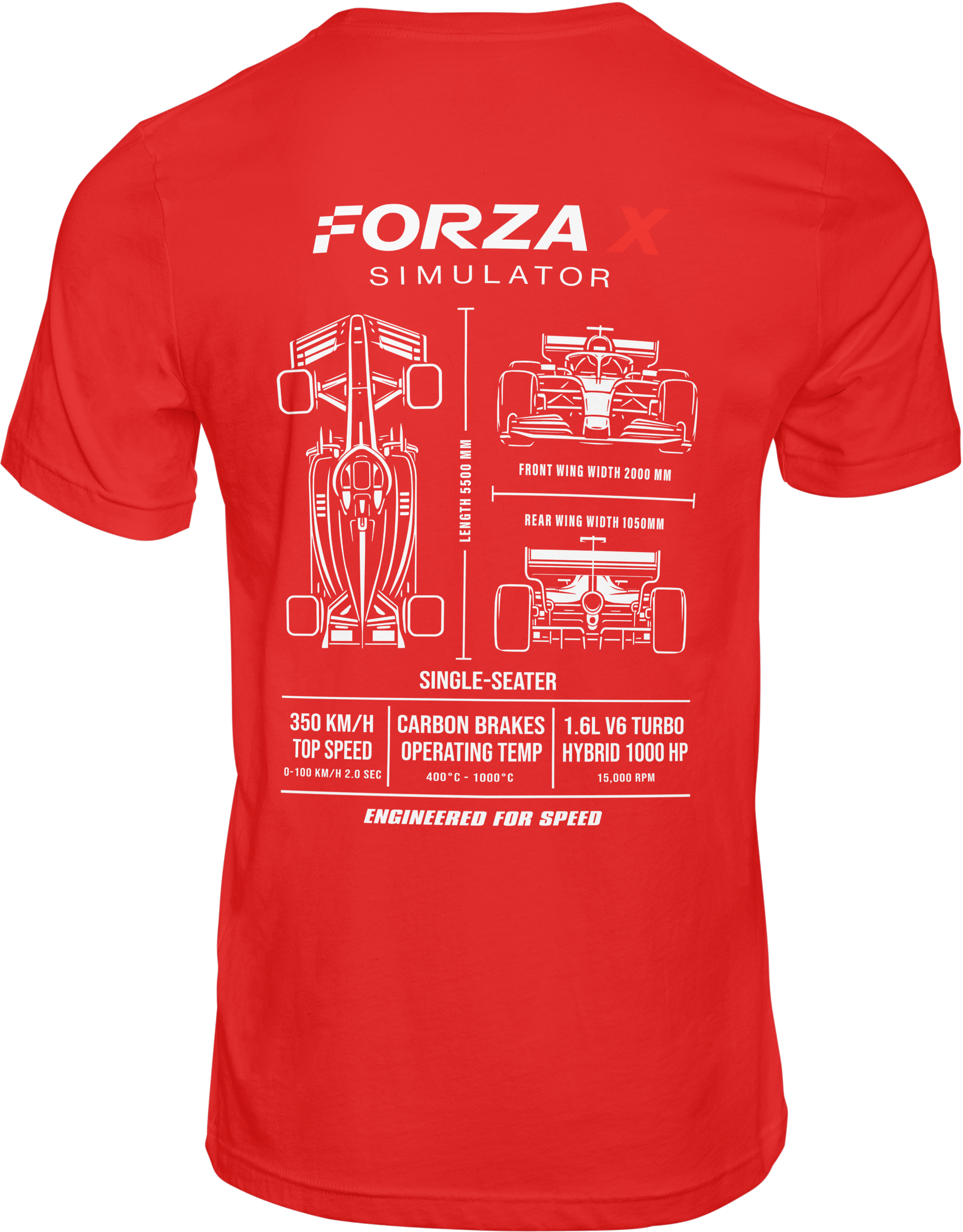 FXS Mono T-Shirt Rojo-1